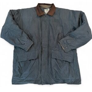 Forest Club Rainforest XL Down Jacket Brown Collar Zip Out Liner Vintage